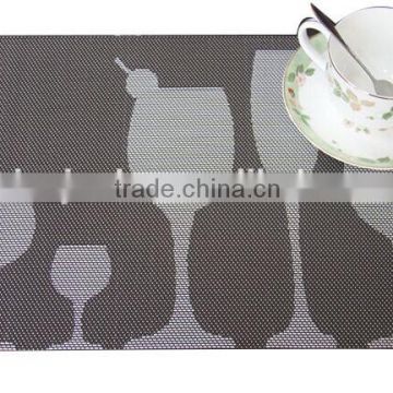 Hottest Cute Pattern Woven PVC Placemat