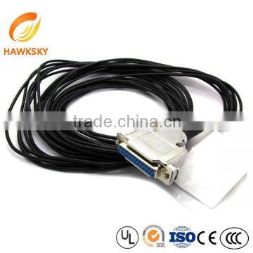 universal D-sub 25pin female connector house wire harness