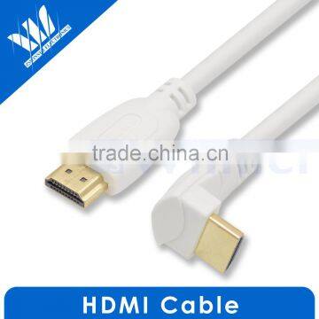 High Speed HDMI Cable with One 90 Degree Elbow 3D and 4K Resolution Ready