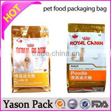 Yason stand up pet food bag with zipper top open glossy pet food bag with zipper stand up pet food ziplock bags