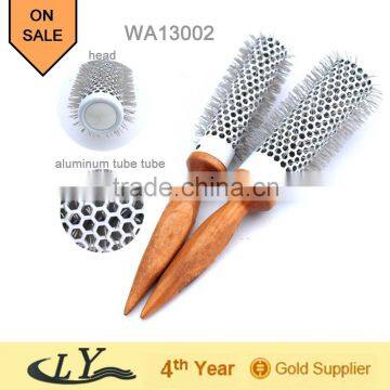 wooden hair brush for kinky curly hair