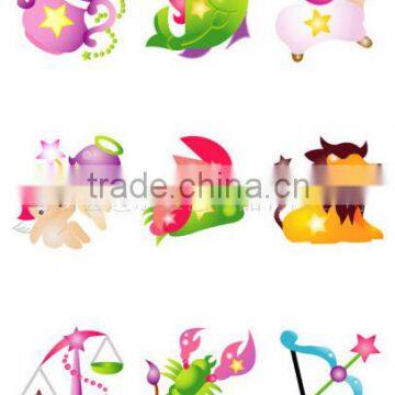 gold temporary tattoos Custom Personality fashion tattoo paste Luminous tattoo paste waterproof body painting scar tattoos