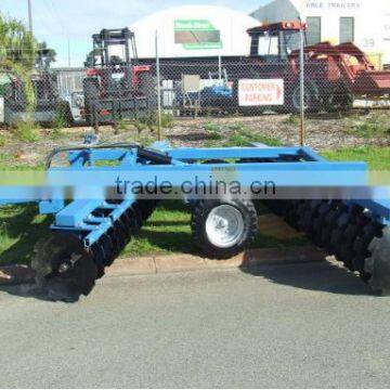 farm tools wheeled disc harrow