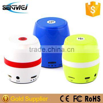 round wireless bluetooth speaker TF card portable bluetooth speaker for Smart Phones
