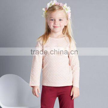 DK0010 dave bella 2015 autumn 100% cotton girls boutique outfits children's clothes girls T-shirt child cotton blouse