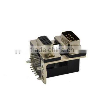 Professional Manufacturer of Dual Port D-SUB DR 9P Male to HDR 15P Female Connector