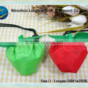 green apple shape foldable polyester walmart shopping bags                        
                                                Quality Choice