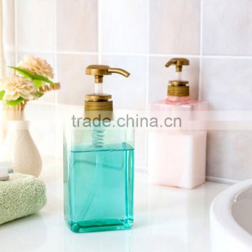 colorful plastic Lotion Pump Bottle Shower Gel/Shampoo Refillable Bottles Empty Pressure Container 600ml