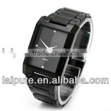 new design 2013 square stainless steel lay's /boy's watch pc movt