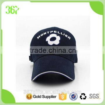 Fashion Design 100%Cotton Embroidered Cheap Baseball Cap with Flower Logo