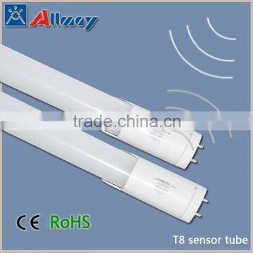 18W 1200mm motion sensor led T8 tube light microwave sensor led tube radar sensor 8m led tube with double lighting sensor tube