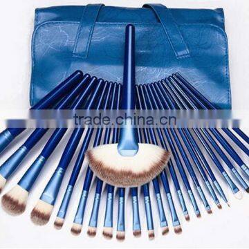 OEM 2015 24pcs blue color brush high quality makeup brush set latest brushes products in market