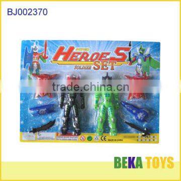 kids cheap toy from China small plastic hero toy set