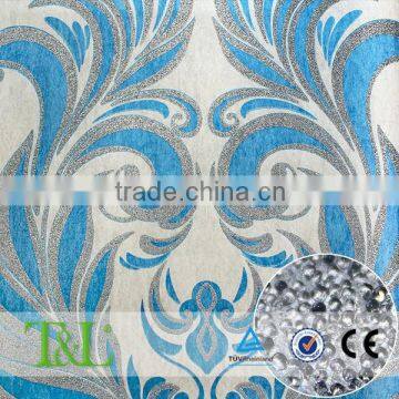 Luxurious design wall decoration glass bead wallpaper