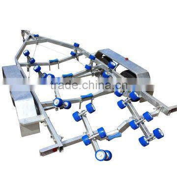 6.5m tandem bogie axle boat trailer for 19ft boat