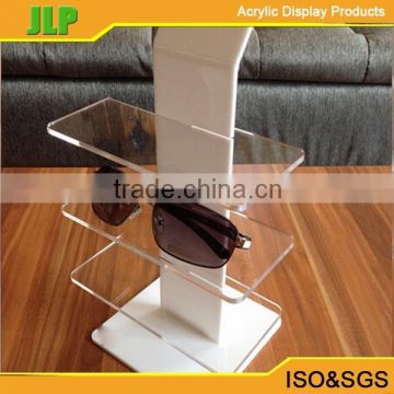 JLP 3 tiers glasses display showcase,acrylic display stand for sunglass