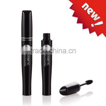 Wholesale empty aluminium cosmetic mascara bottle with applicator