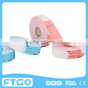 FTGO send free medical consumables hospital id wristband for testing the quatity