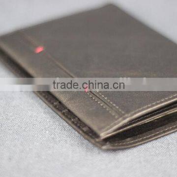 Short Wallet With Weatern Style,Two Folded Of Genuine Leather Wallet,Soft Leather