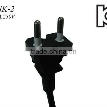 Korea standard KC power cord plug with 10A current