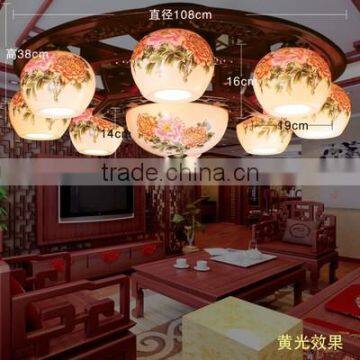 CE ETL UL Tray Ceiling Lighting & Special Promotion Lighting & Hospital Lobby Ceramic Bamboo Ceiling Light photo-5