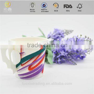 biodegradable cold drink paper cup with handle