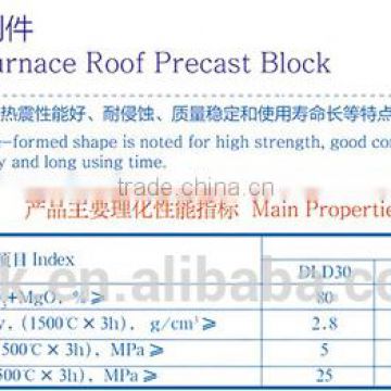 Electric Furnace Roof Precast Block/Dry Ramming Material/Self-flow Hot Patching Material for Converter