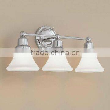 UL & CUL Listed 3-Light Classic Wall Light in Polished Nickel