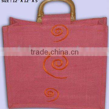 Embroidery jute bag