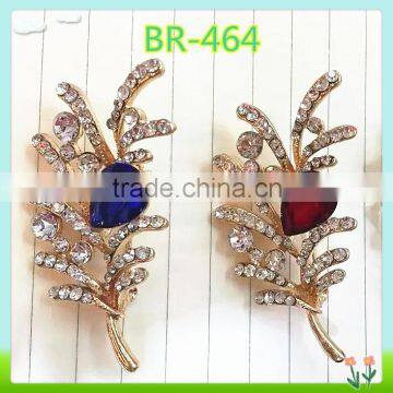 fashion handmake rhinestone flower brooches for wedding invitation