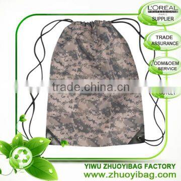 Digital Camo Drawstring bag Green Camo drastring backpack