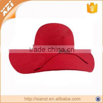 UK Small Fragrant Wind Wide Brim Dexterous Floppy Hat Faux Wool Felt Hat photo-3