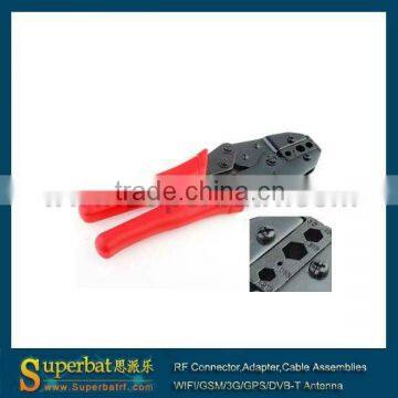 Ratchet cable ferrules crimping tool for RG178 RG316 RG174 LMR100 RG58 LMR195 network wiring tools