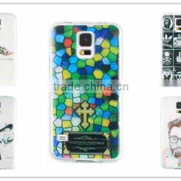 Color drawing paint soft TPU case for samsung galaxy s5 19600 case