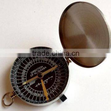 Muslim keychain qibla pocket compass Metal Case