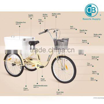 Aluminium alloy luxury cargo tricycle