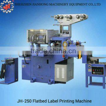 JH-250 automatic flatbed adhesive paper sticker label printing machine