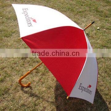 promotional custom red and white double layer golf umbrella