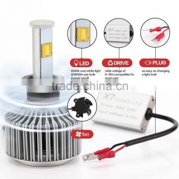 High Power LED Driver Inside 40W 7200 Lumens LED Car Headlight H4 H7 H8 H9 H10 H11 9005 880 h1 h3 h7 H11 H13 9004 9005 9006 9007 photo-3