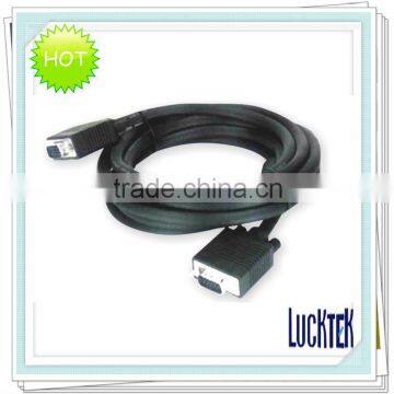 high speed 15 pin black VGA to VGA cable