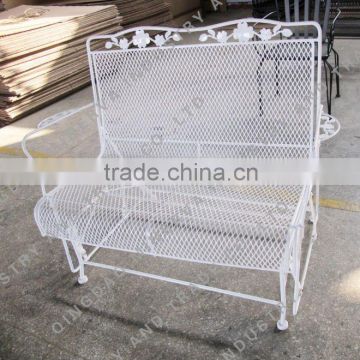 Metal garden bench