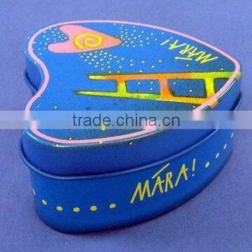 Heart shape tin boxes wholesales