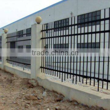 Galvanized Wrought Iron Ornamental Fening/Used Wrought Iron Fencing(ISO9001)