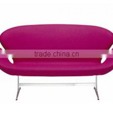 Swan sofa for couples romantic leisure time fiberglass cashmere stainless feet