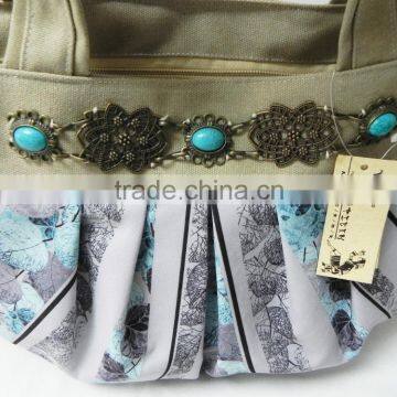 Colorful Antique Copper Flower Design Handbag for Promotion photo-4