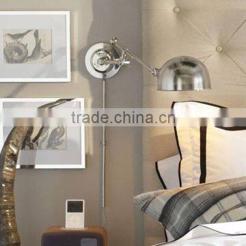 0108-4 well made With its domed shade and dramatic arc shape SCONCE wall lamp