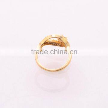 S>>>wholesale New Design Gold Plate Unisex Ring Fashion Jewelry Diamond Zincon Flower Eyes Rings for Anniversary