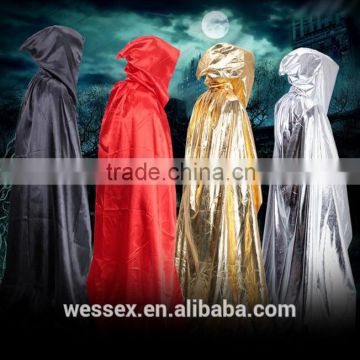 Halloween sorcerer cloak/witch cloak on gold colour or silver colour