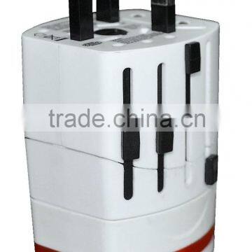 International universal travel plug adapter with dual usb charger