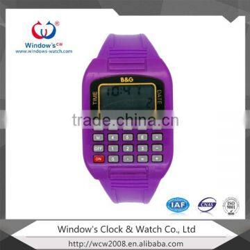 Calculator Watch for Kids With Rubber Colorful Digital photo-2